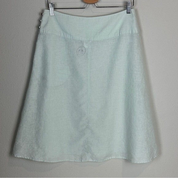 Patagonia Hemp Pima Cotton Seafoam Green A-line Skirt 6 - Picture 5 of 8